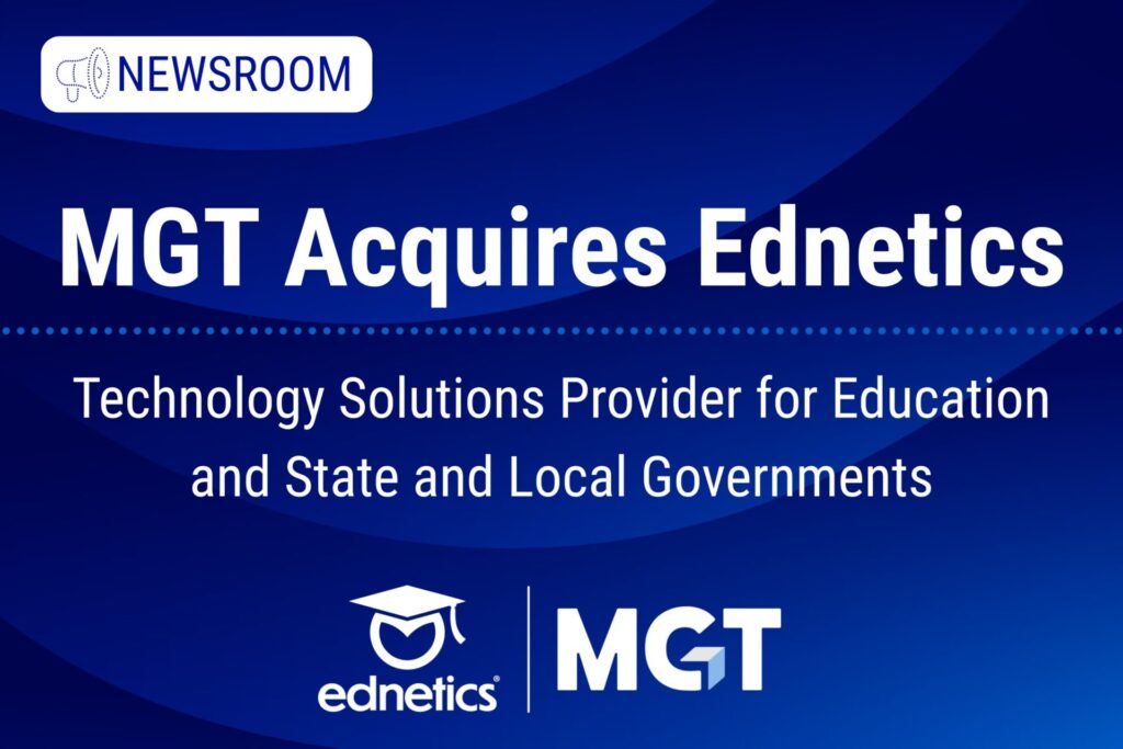 MGT and Ednetics Press Release